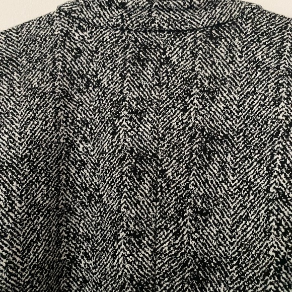 TORRID - Black and White Textured Peplum Jacket - Picture 5 of 6